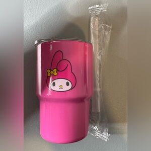 Hello kitty and friends My Melody mini stainless steel Tumbler with Straw 3oz